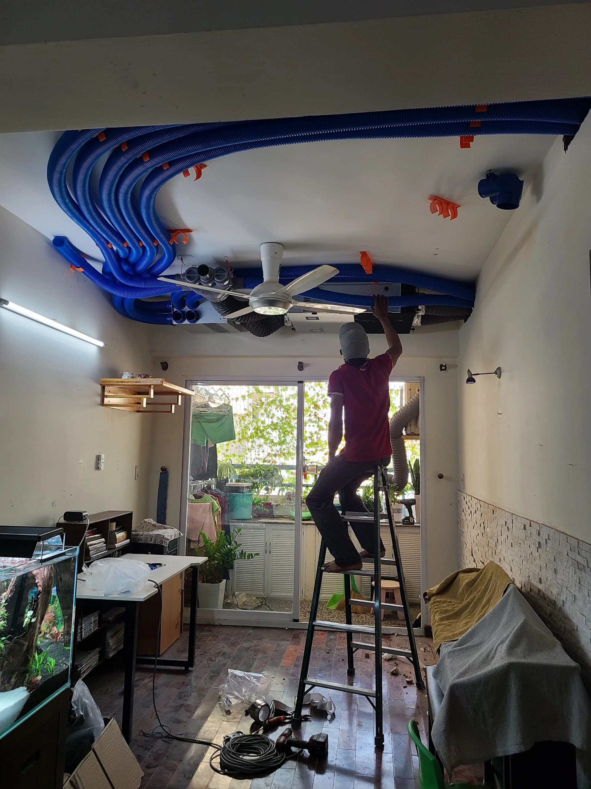 Thiết kế và thi công lắp đặt hệ thống cấp khí tươi thu hồi nhiệt, lọc không khí Menred Hagisu cho căn hộ Khang Gia (Quận Gò Vấp) - ảnh 7