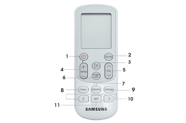 cách chỉnh máy lạnh samsung