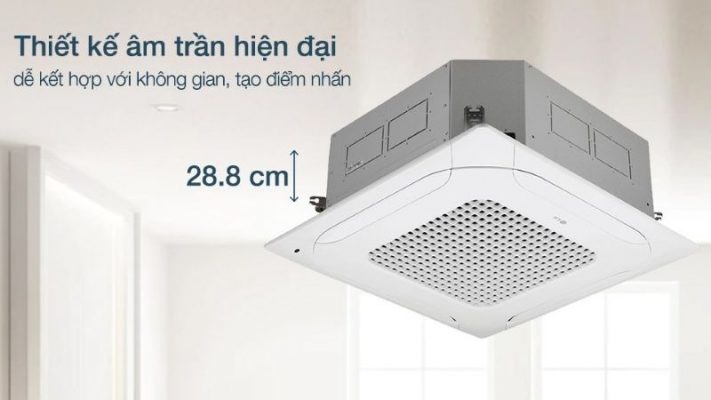 Điều hòa âm trần phù hợp với không gian lớn hoặc trần cao