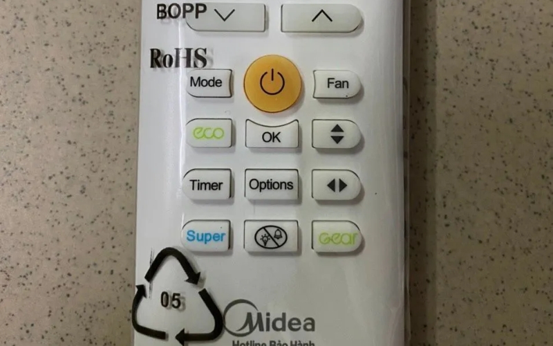 Cách reset remote máy lạnh Midea