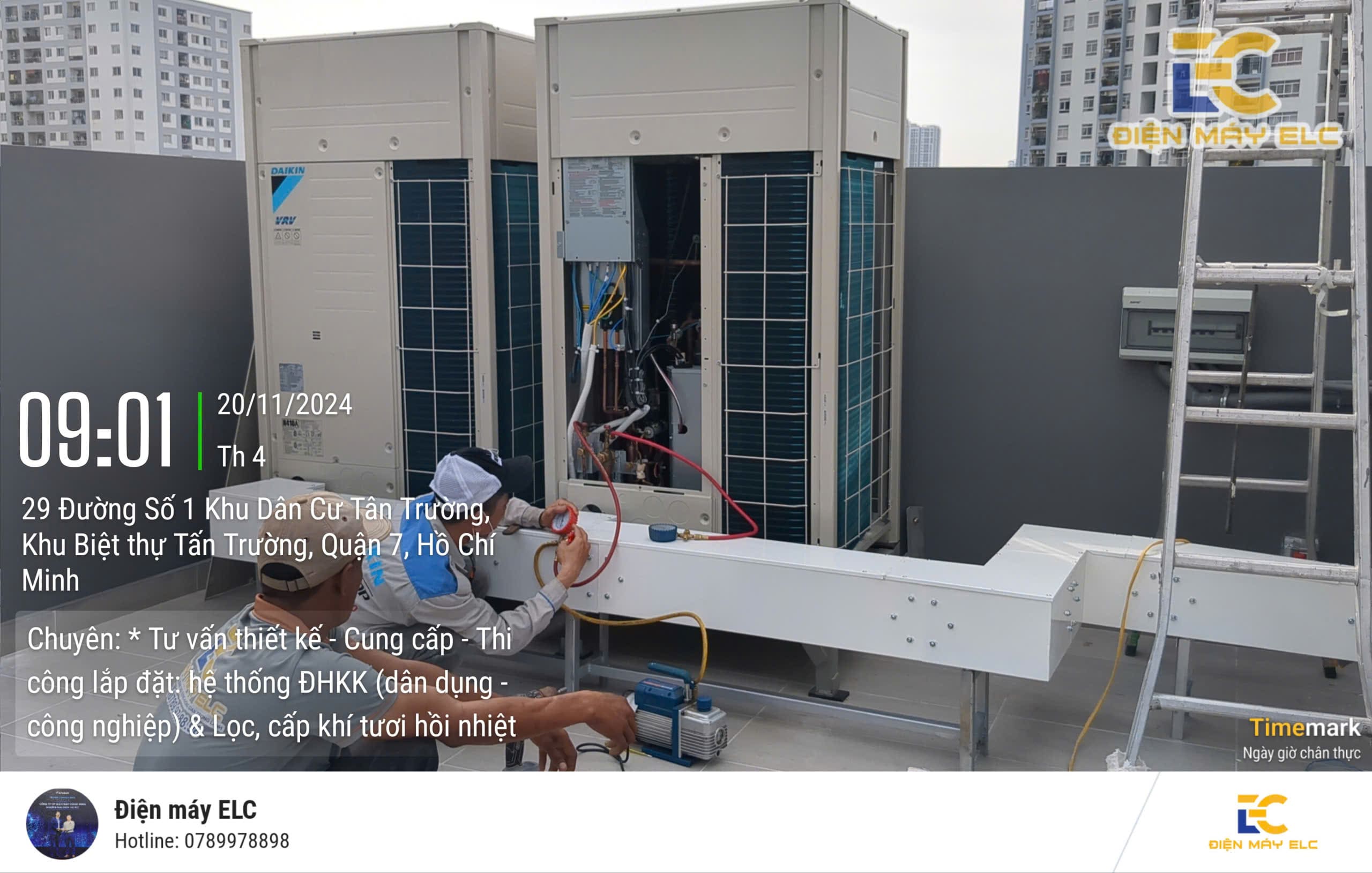 Thi công Hệ thống VRV Daikin Menred Hagisu tại Quận 7